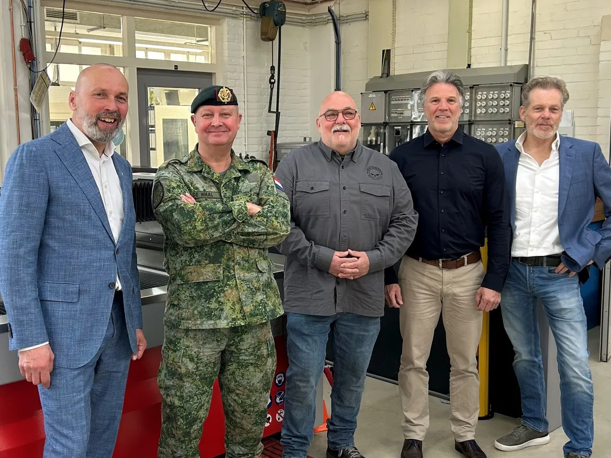 Accueil de la délégation au Centre logistique de Woensdrecht.